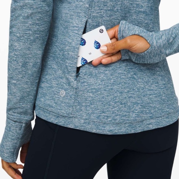 Lululemon 4 Runderful Long Sleeve in Heathered Petrol Blue - Picture 3 of 11